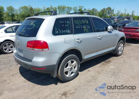 2004 Volkswagen Touareg V6 z USA, uszkodzony, nr VIN WVGBC67L74D017200
